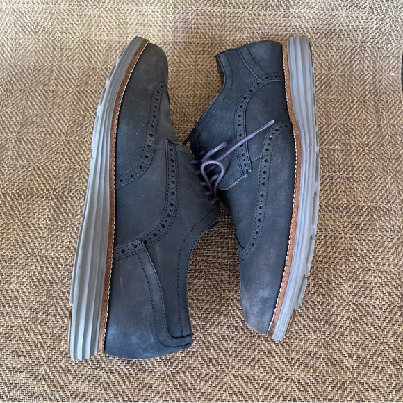 Cole Haan Original Grand Wingtip Oxford Blazer Blue C26473 Shoes Mens Size 10.5M - Picture 10 of 15